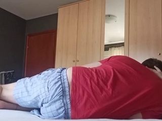 Stepmother gets prego from her son-in-law after sharing couch